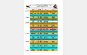 Planning provisoire entraînement 2024-2025 V2